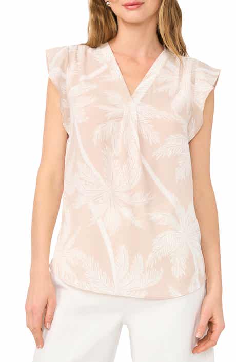 Vince Camuto Flutter Sleeve Top