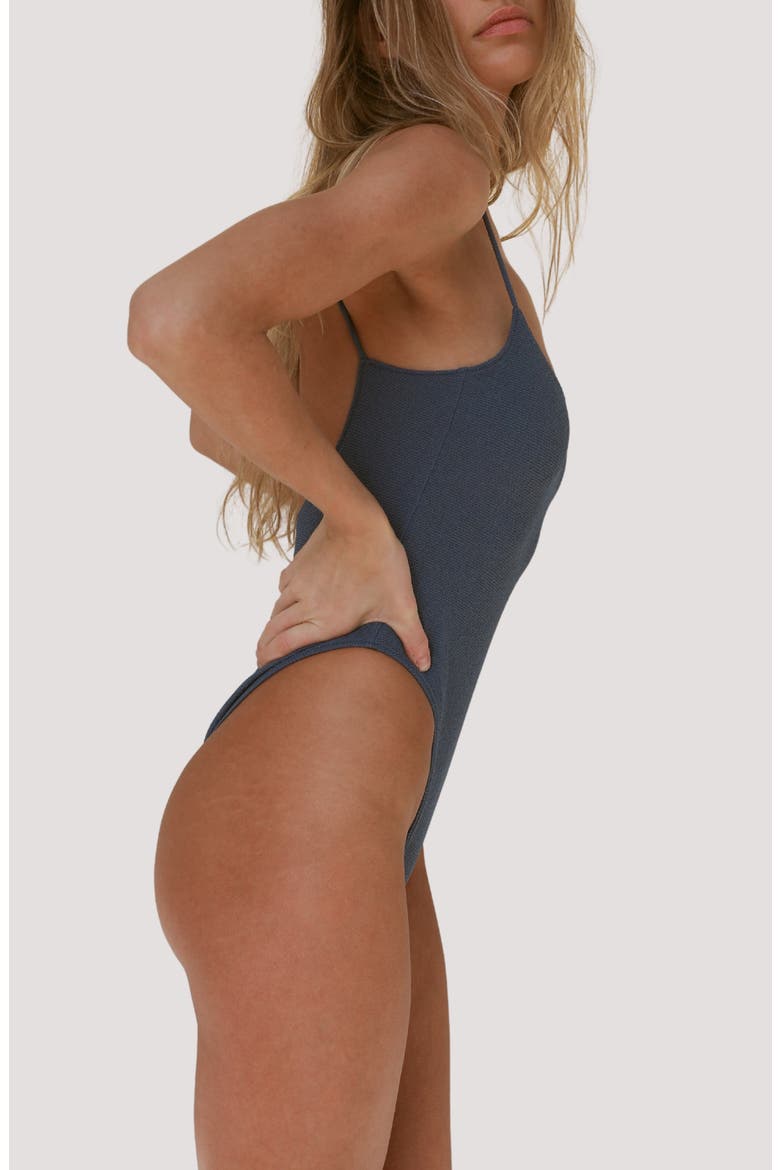 Surya One-Piece Swimsuit, Alternate, color, VINTAGE INDIGO RIPPLE