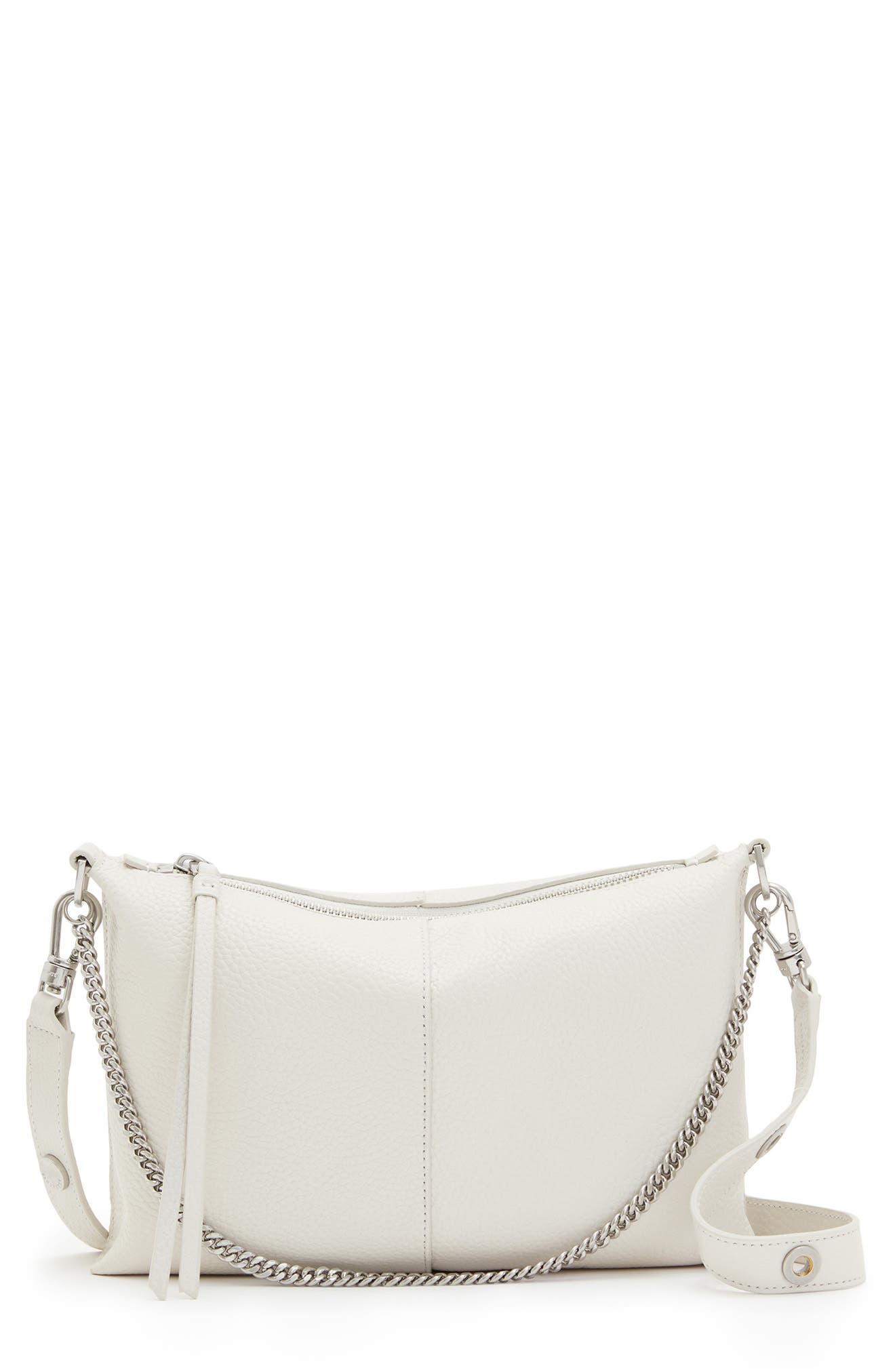 Eve Leather Crossbody Bag, Main, color, ECRU