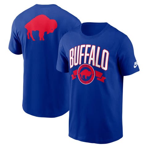 Men's Nike Royal Buffalo Bills Rewind Front and Back Hit Essential T-Shirt