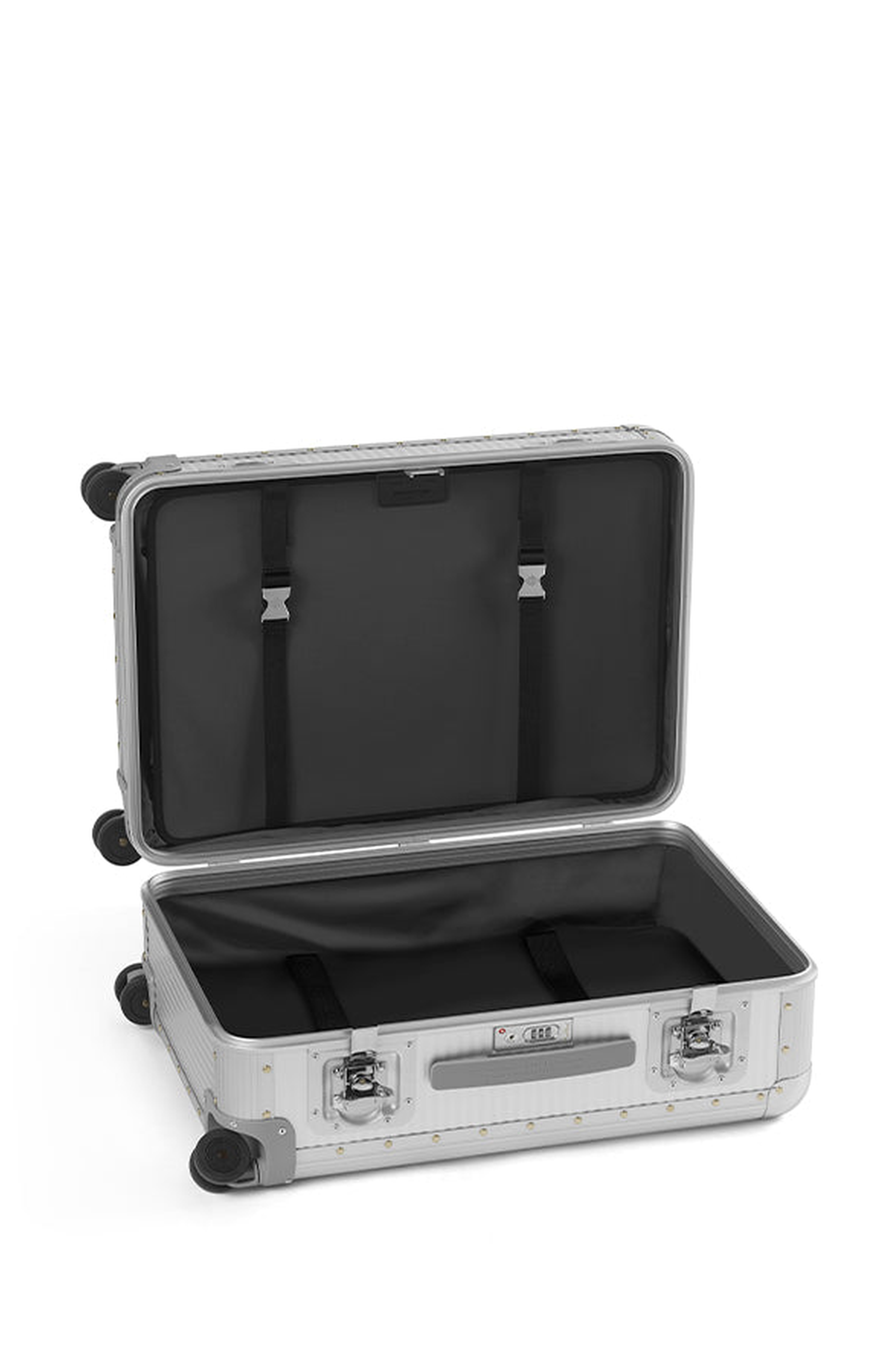 FPM - Fabbrica Pelletterie Milano - US Bank S Spinner 68 Suitcase, Alternate, color, Moonlight Silver