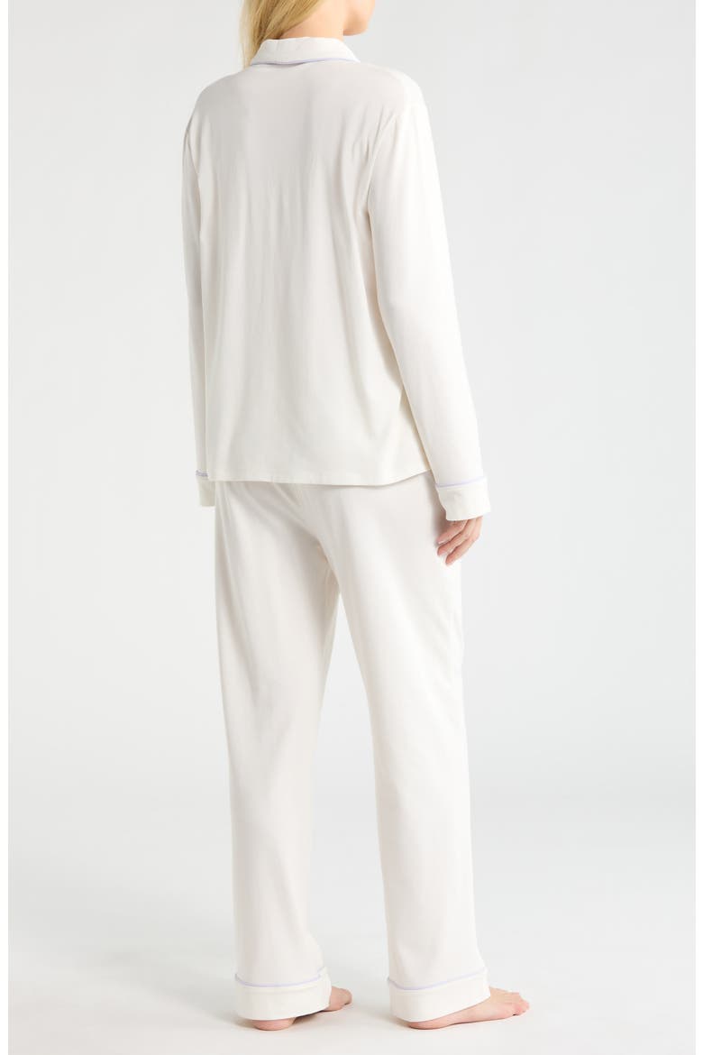 Slumberknit™ Pajamas, Alternate, color, LUNAR WHITE/QUIET LILAC