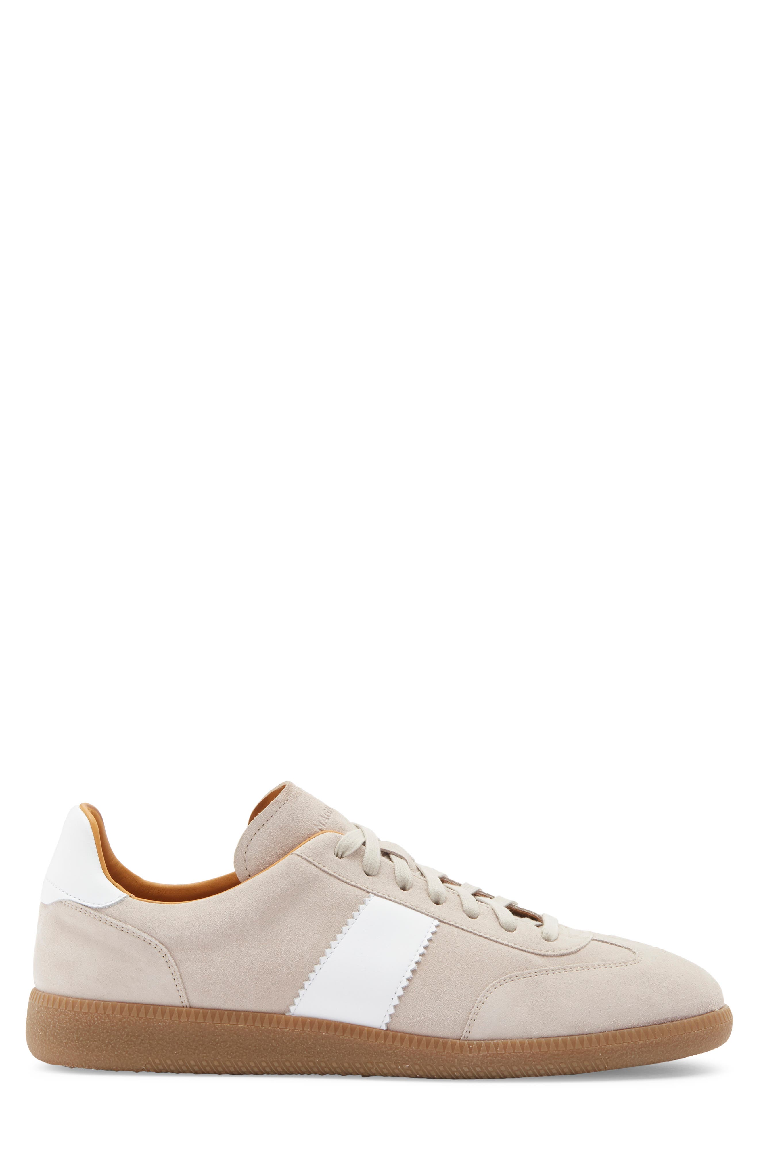 Meta Low Top Sneaker, Alternate, color, CASTORO SUEDE / WHITE