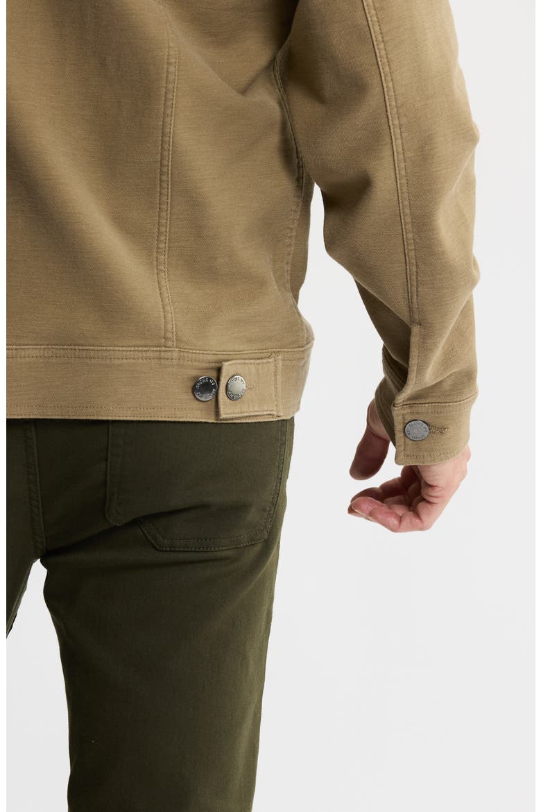 Stretch Cotton Trucker Jacket, Alternate, color, KHAKI