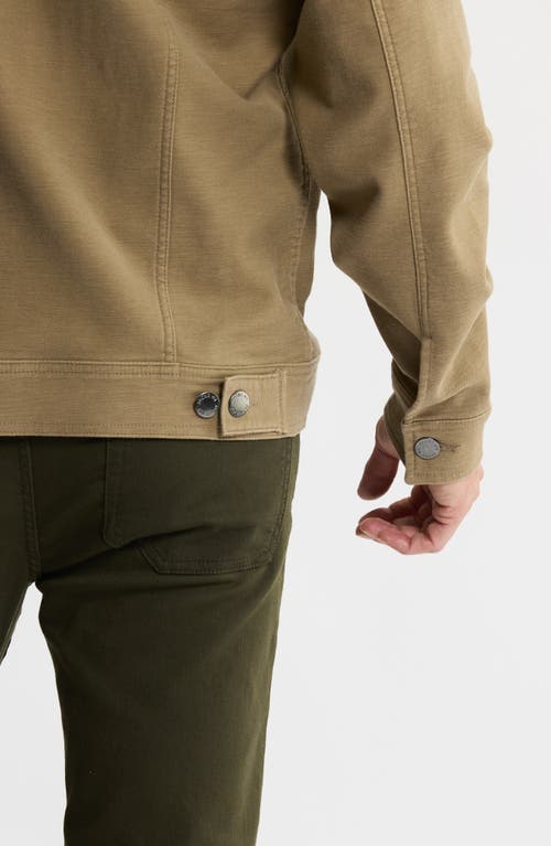 Jachs Stretch Cotton Trucker Jacket In Brown