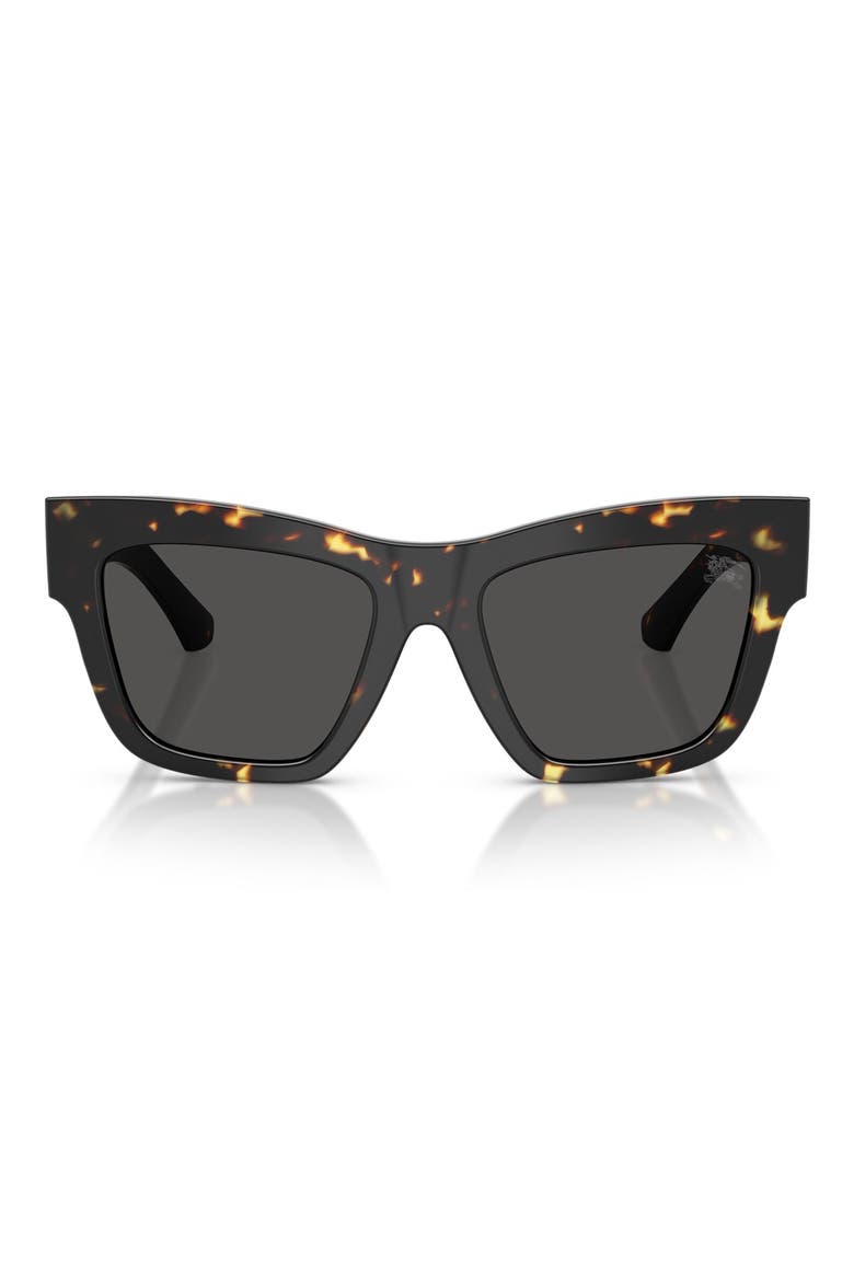 53mm Square Sunglasses, Main, color, YELLOW HAVANA