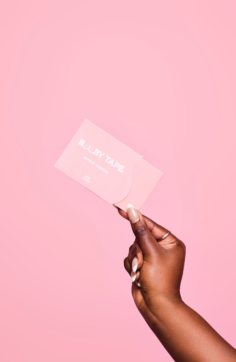 Booby Tape Set of 5 Nipple Covers, Alternate, color, Clear