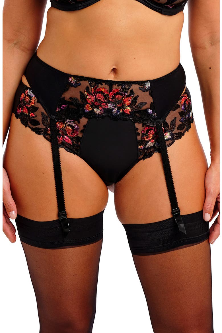 Magdalena Garter Belt, Main, color, NOIR