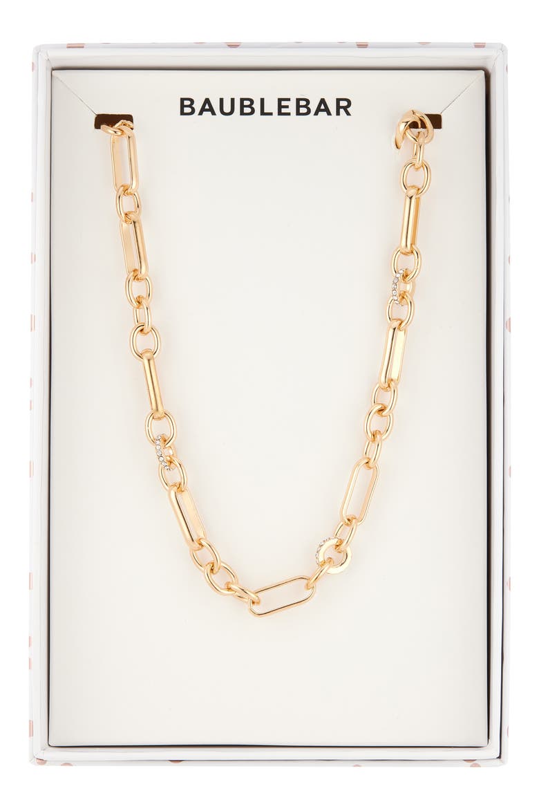 Chain Link Necklace, Main, color, GOLD