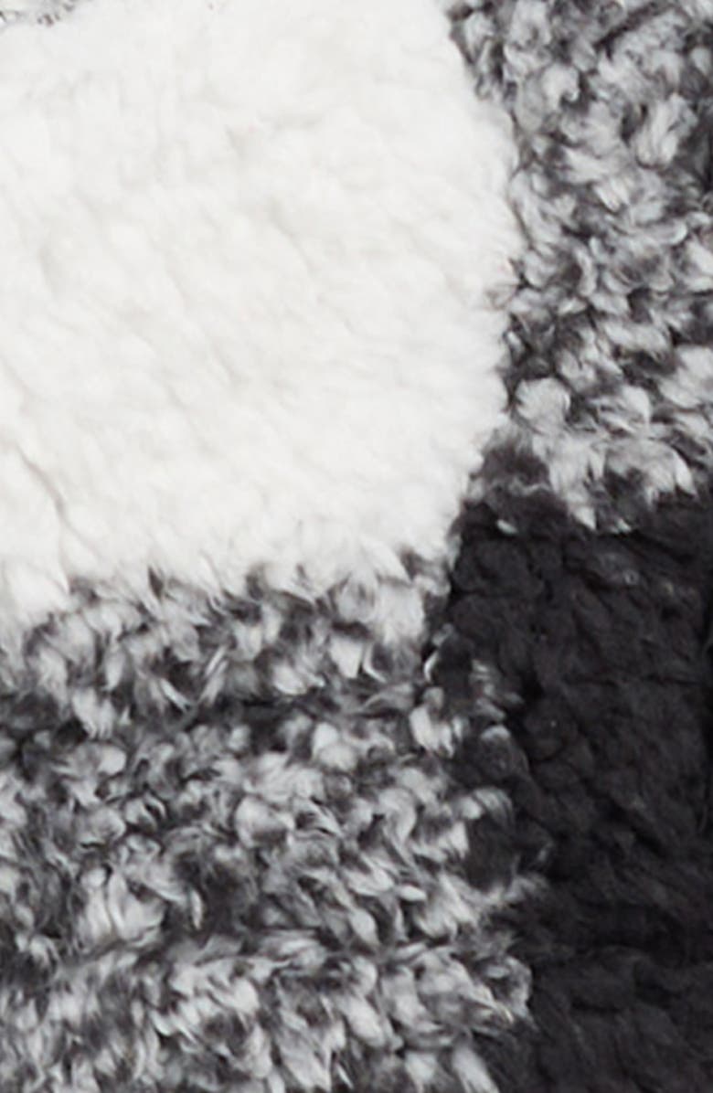 Splendid Check Faux Fur Jacket, Alternate, color, Black Plaid