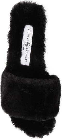 Mulholland Faux Fur Slide Sandal