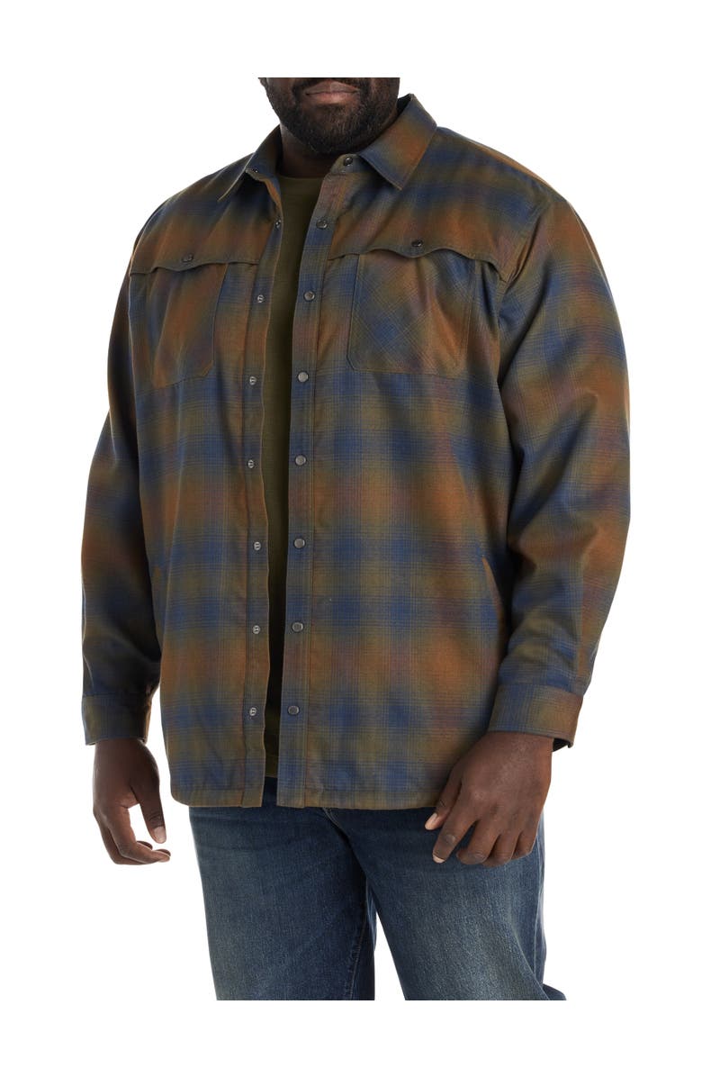 O
Neill Big 
Tall Ranchero Western Shirt Jacket, Main, color, Army Green