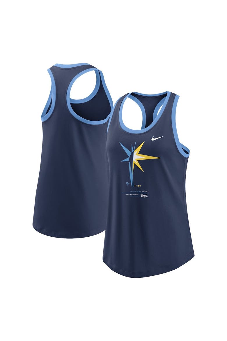 Women's Nike Navy Tampa Bay Rays Tech Tank Top, Main, color, Navy