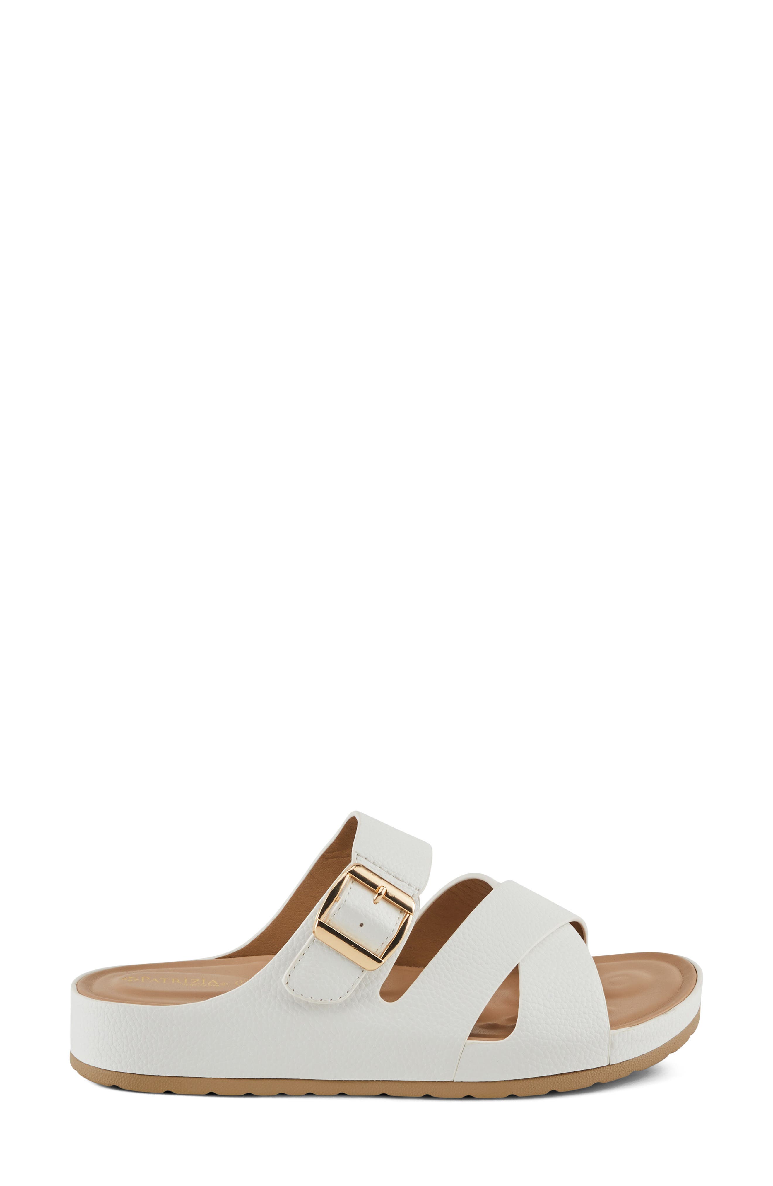 Eliza Slide Sandal, Alternate, color, WHITE