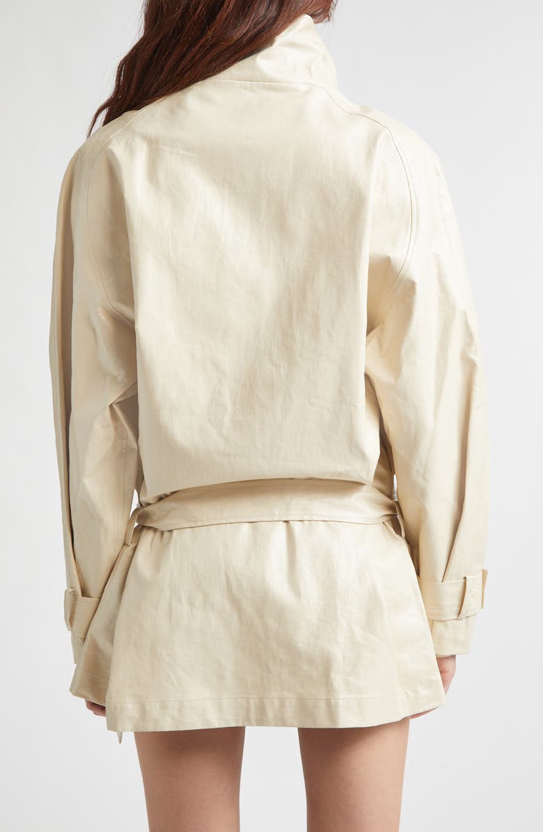 Paloma Wool Lebano Coated Linen Coat, Alternate, color, Beige