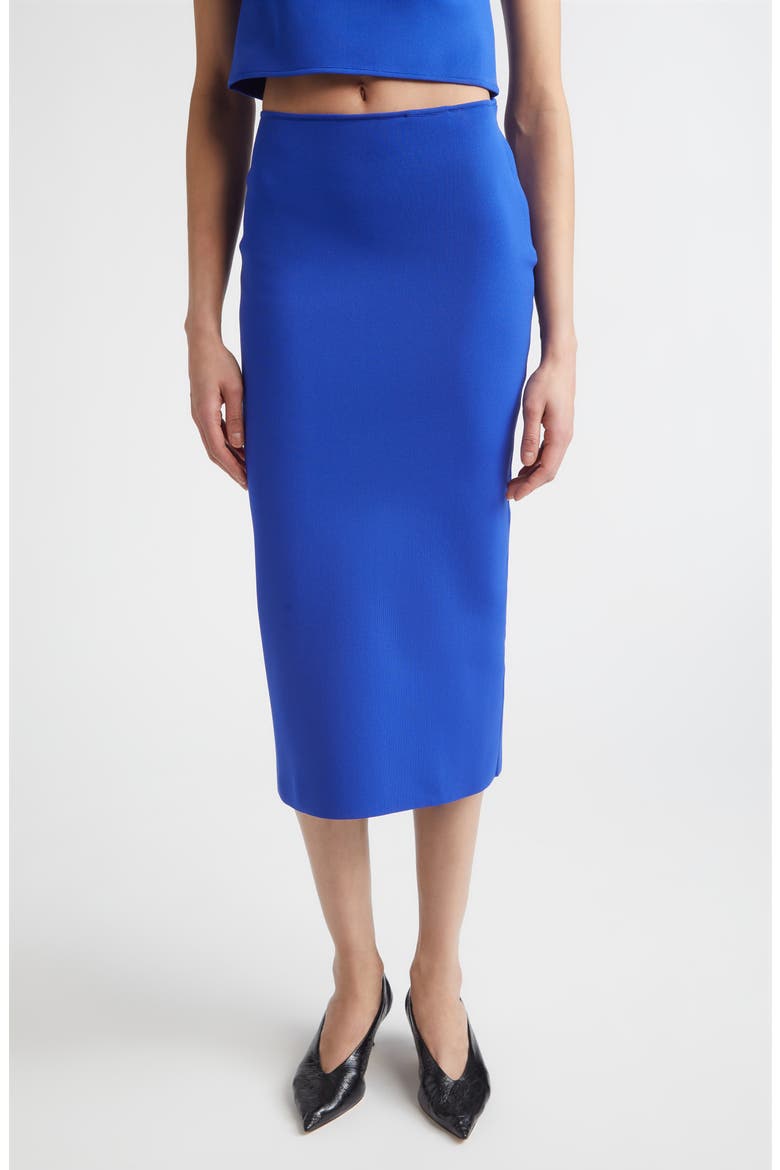 Technical Midi Sweater Skirt, Main, color, BLUEBELL