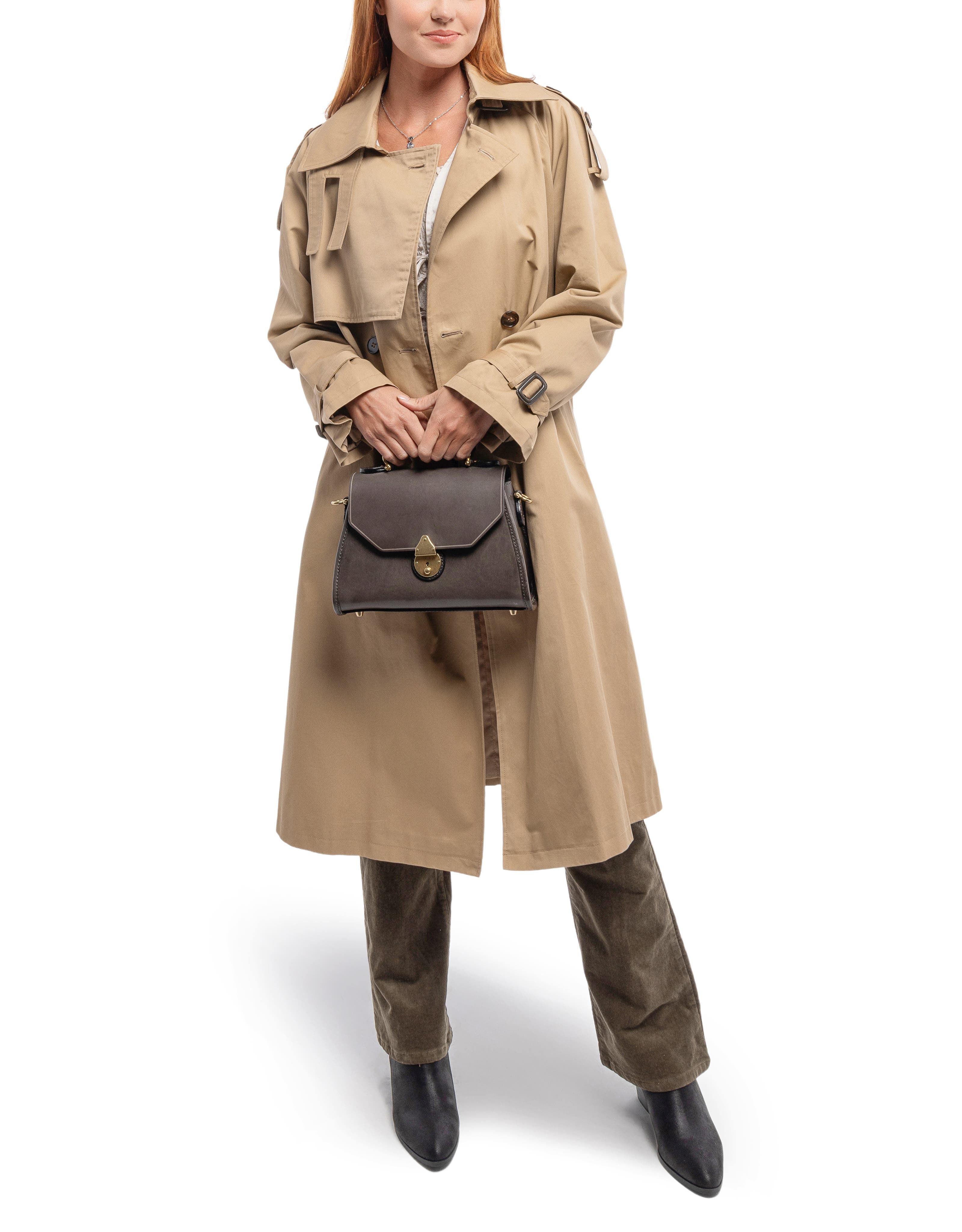 OLD TREND Laurel Genuine Leather Classic Everyday Satchel, Alternate, color, Grey