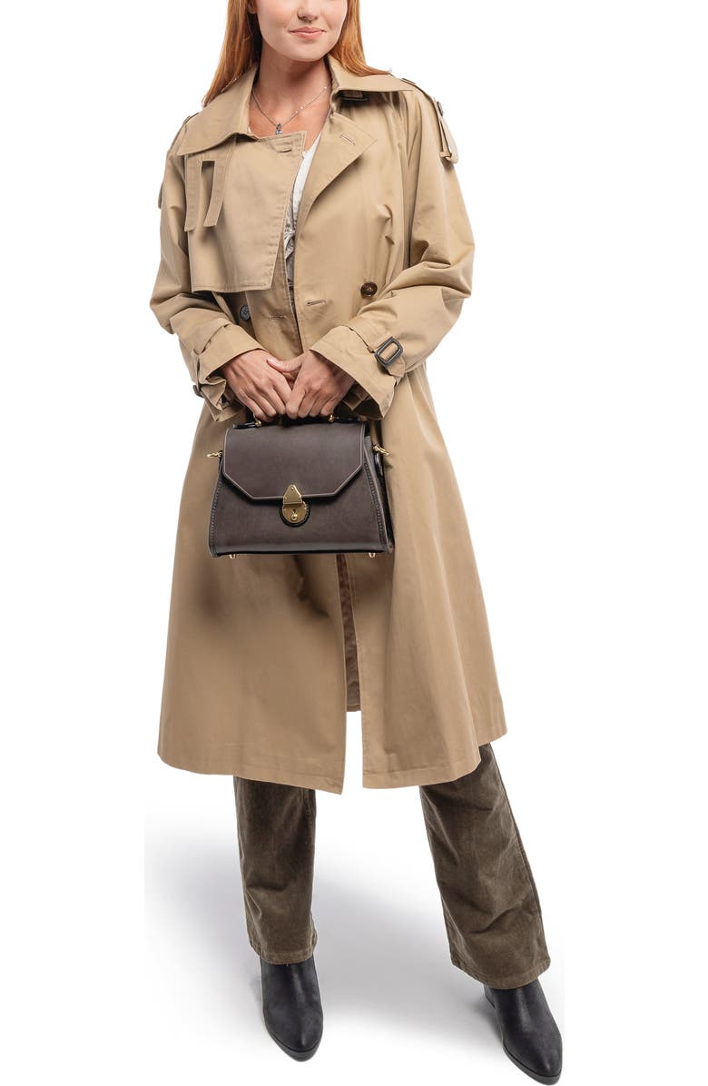 OLD TREND Laurel Genuine Leather Classic Everyday Satchel, Alternate, color, Grey