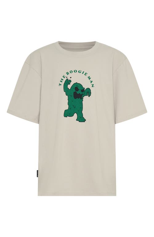 Tiny Tribe Kids' Boogie Man Cotton Graphic T-shirt In Gray