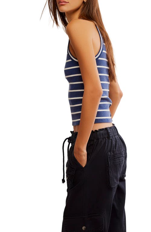 Shop Free People Mia Rib Stripe Crop Tank