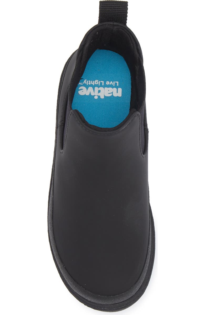 Native Shoes Kids' Kensington Water Resistant Chelsea Boot, Alternate, color, Jiffy Black/ Jiffy Black