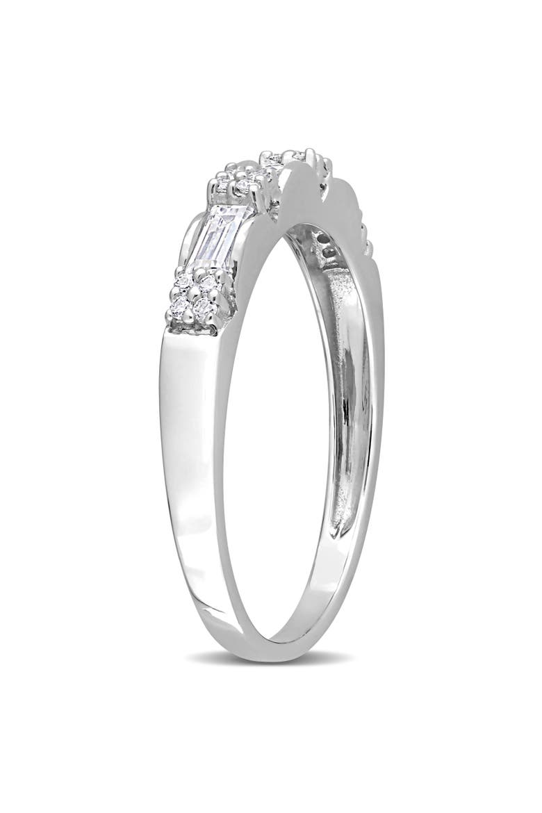 3/8CT DEW Moissanite Anniversary Ring, Alternate, color, Sterling Silver