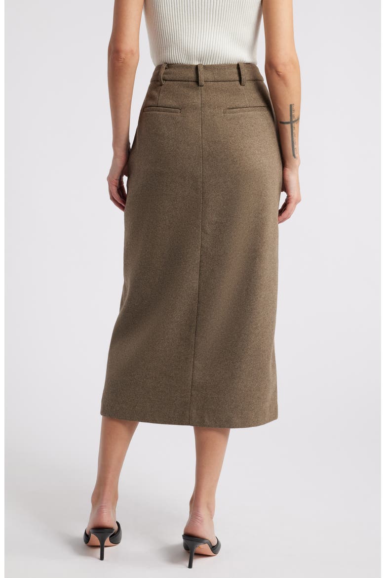 Carolina Midi Skirt, Alternate, color, HAZELNUT
