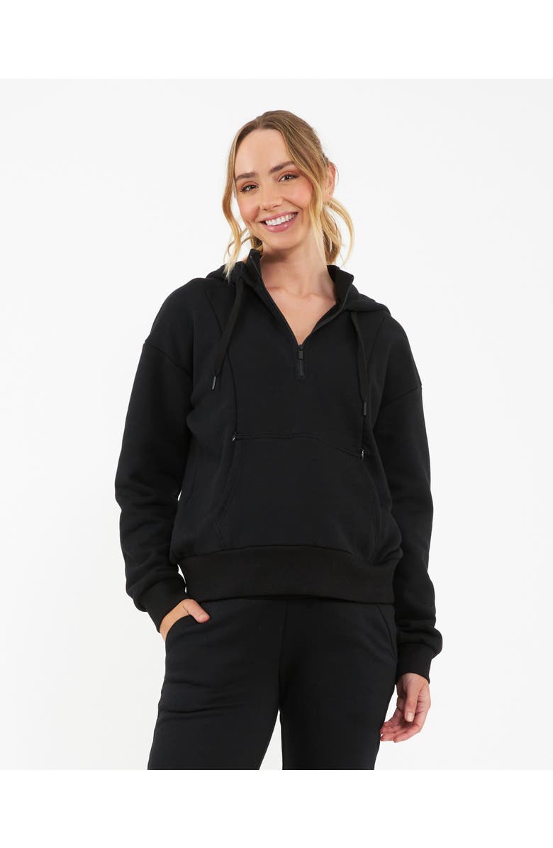 Ripe Maternity Nicky Nursing Hoodie  Black, Main, color, Black
