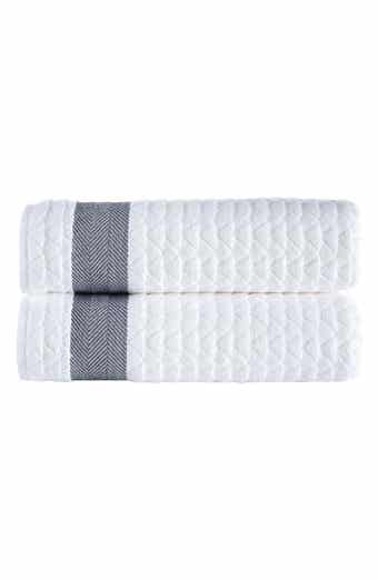 Brooks Brothers Herringbone Cotton Bath Towel
