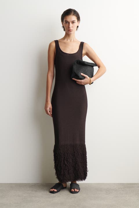 Folded Clutch Bag - Straw