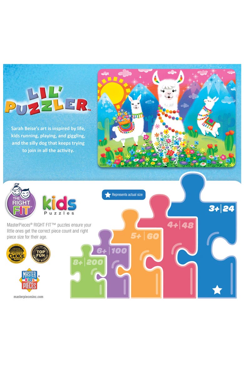 Llama Love 24 Piece Jigsaw Puzzle, Alternate, color, Multicolor