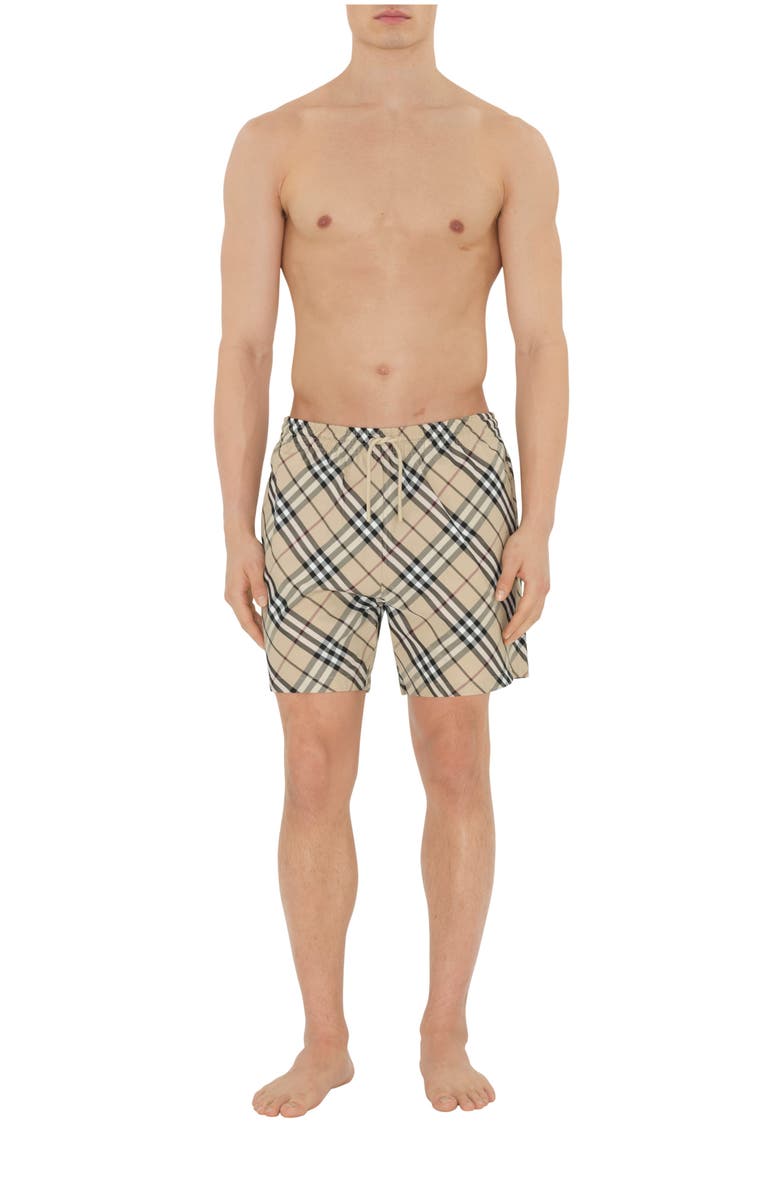 Burberry Check Swim Shorts, Main, color, 