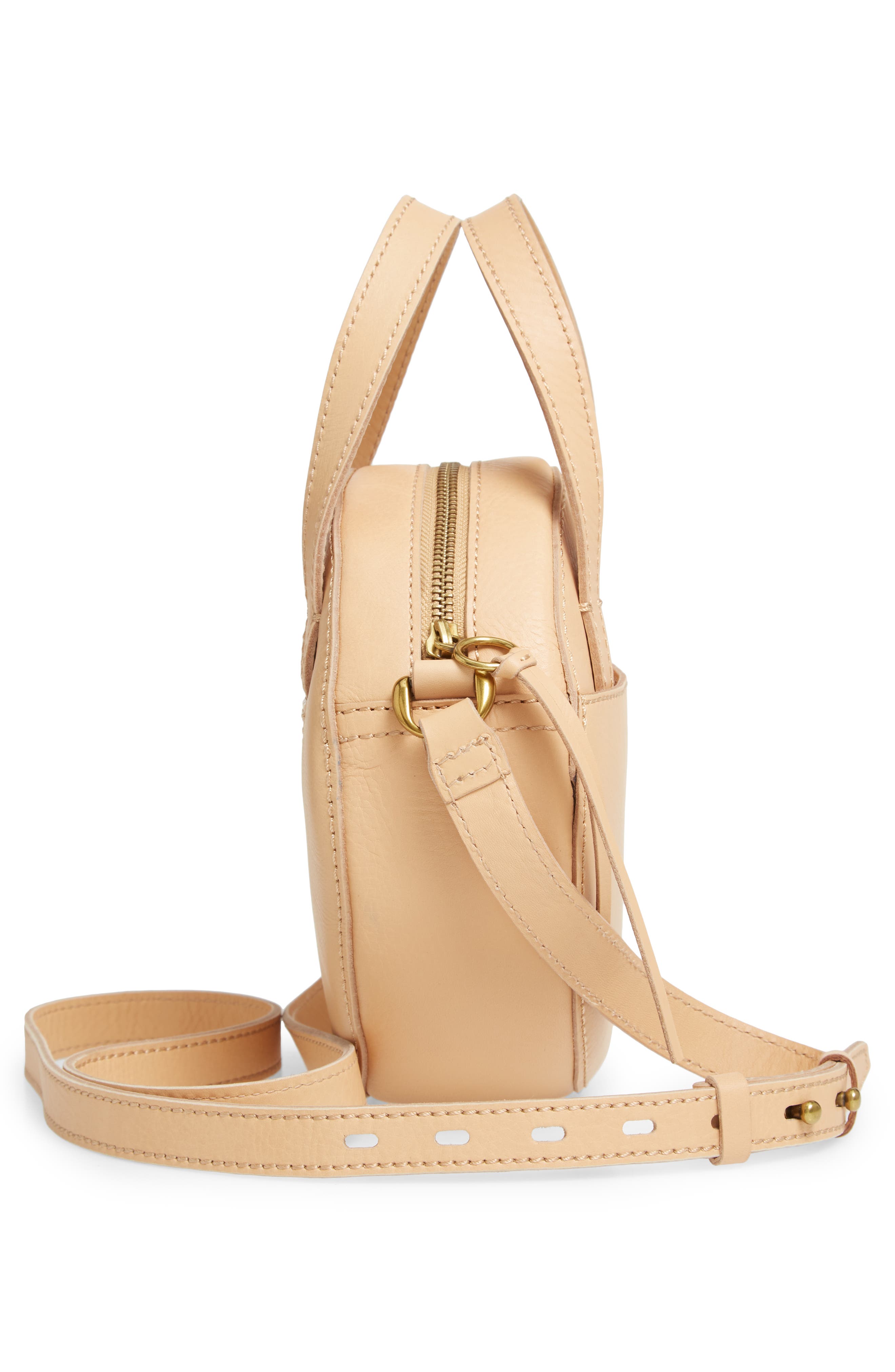 Madewell Juno Circle Leather Crossbody Bag, Alternate, color, 