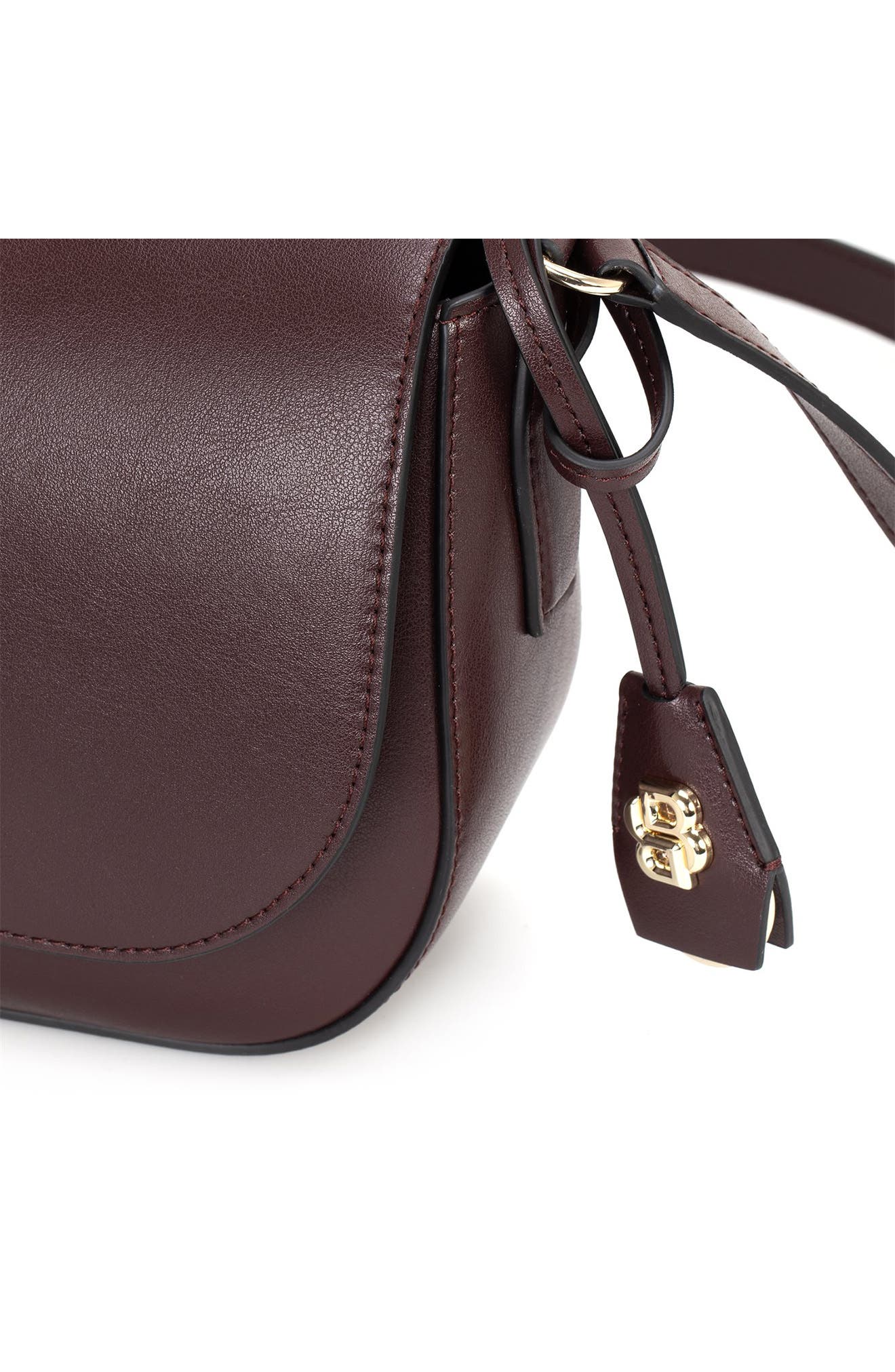 Numah Leather Saddle Crossbody Bag, Alternate, color, OPEN PURPLE