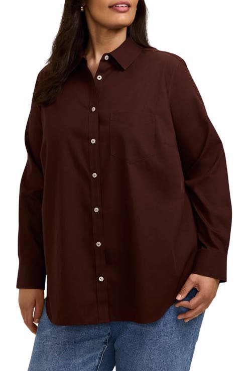 Boyfriend Non-Iron Cotton Blouse