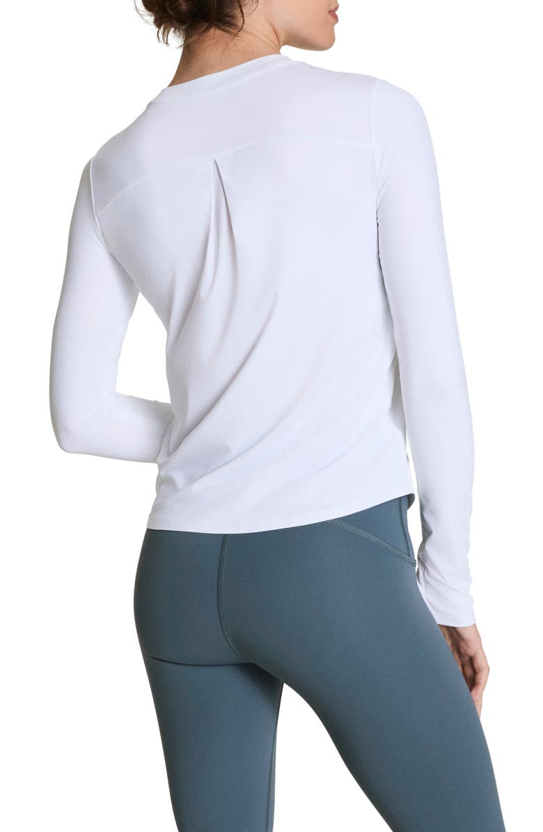 SPANX<sup>®</sup> Get Moving Long Sleeve Top, Alternate, color, Vivid White
