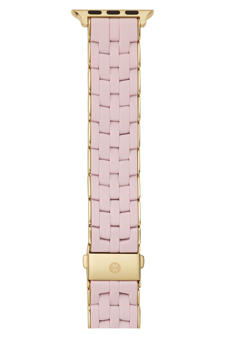 Silicone 20mm Apple Watch® Watchband, Main, color, PINK