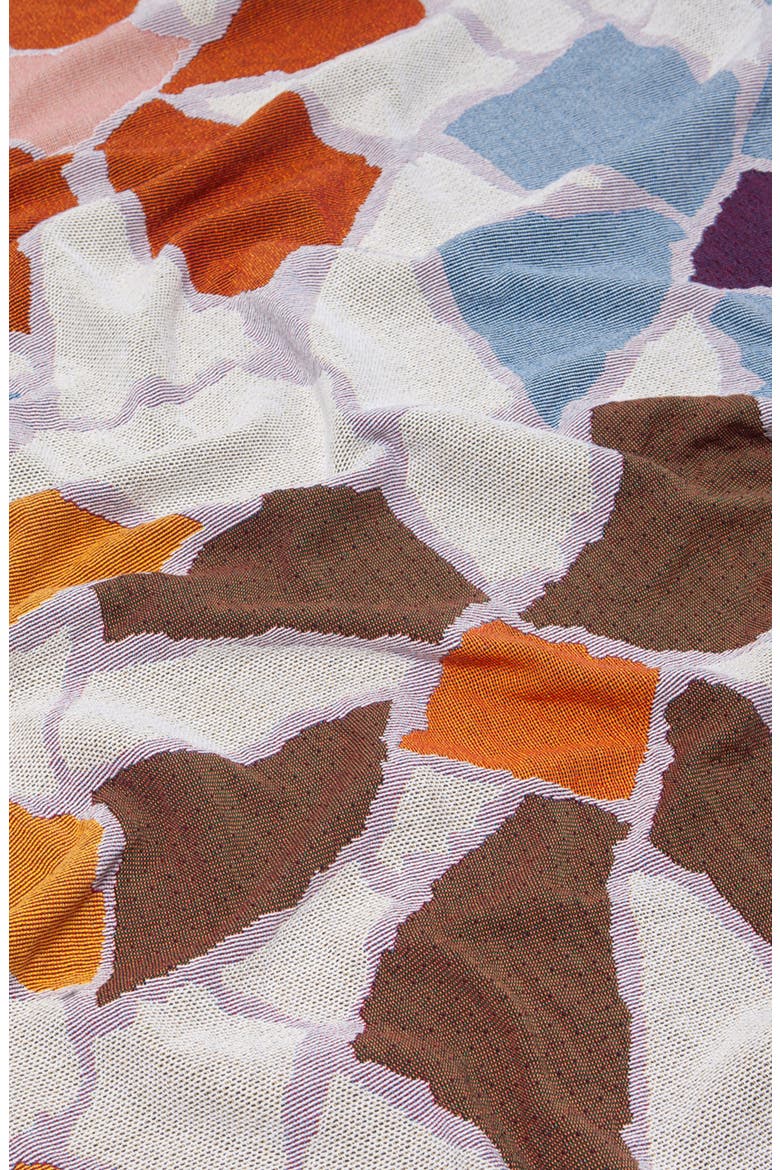 Woven Throw Blanket, Alternate, color, WHITE MULTI