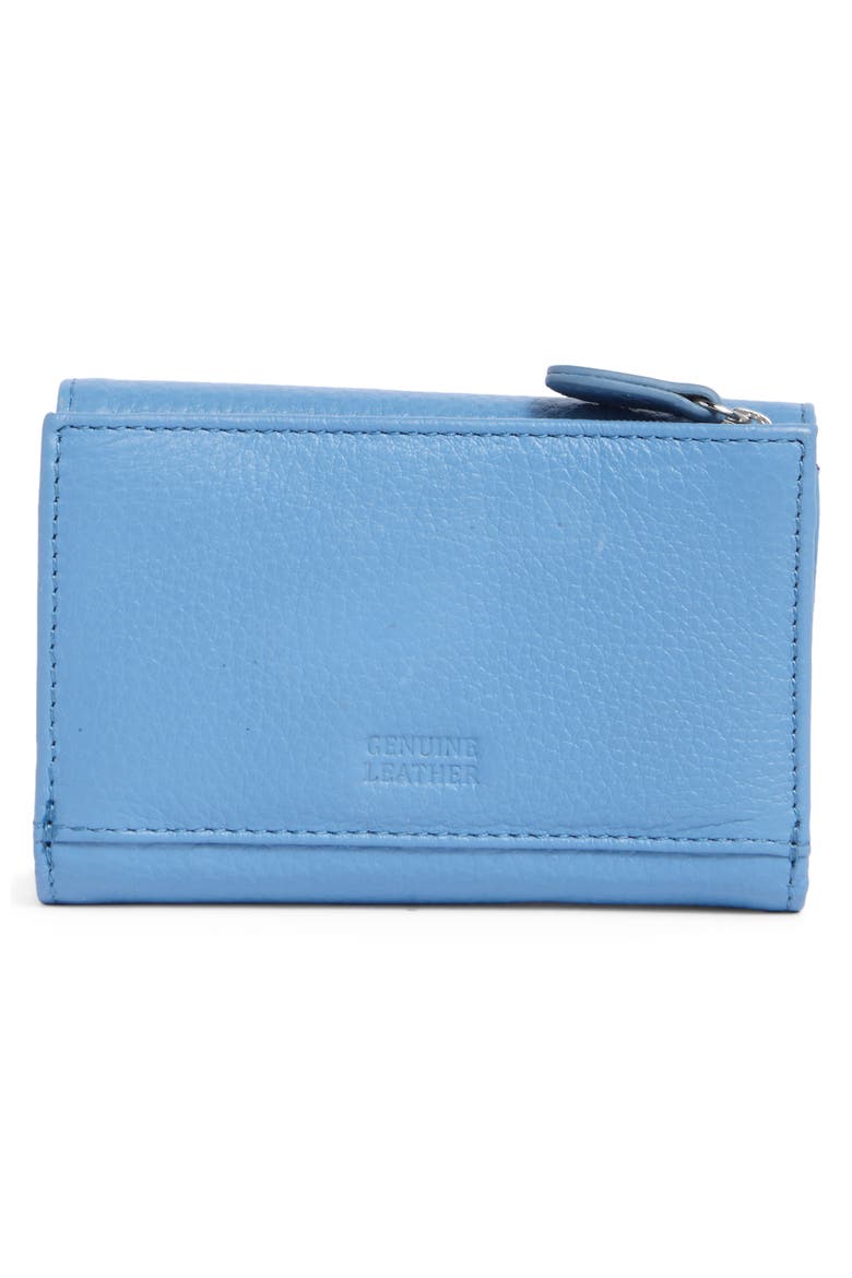 Rio Indexter Trifold Leather Wallet, Alternate, color, MISTY BLUE