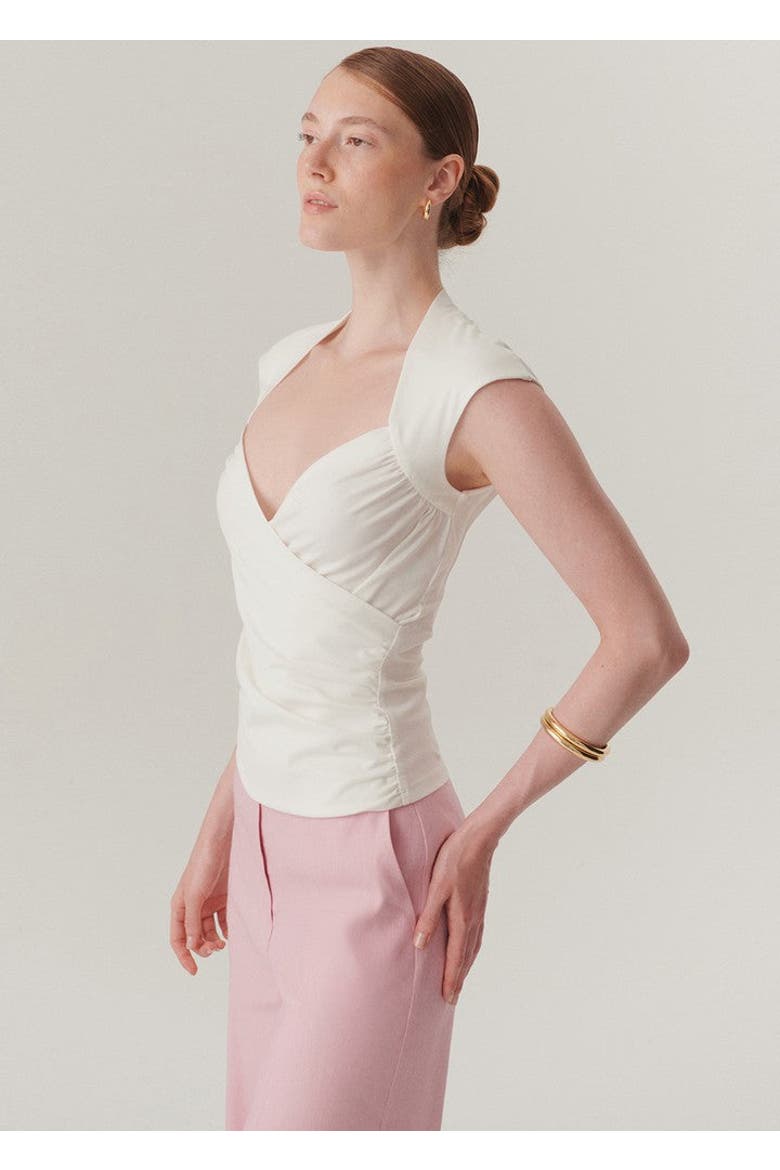 Charlie Wrap Blouse, Alternate, color, ECRU