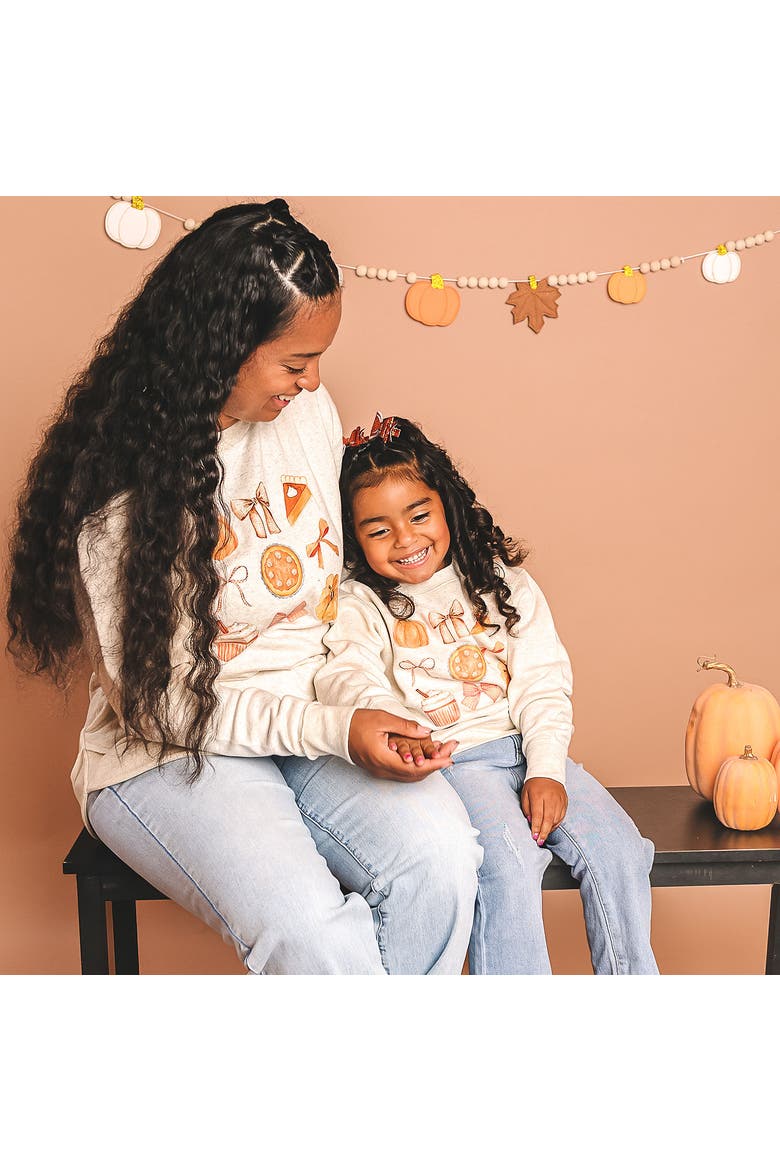 Thankful Cutie Thanksgiving Sweatshirt, Alternate, color, Natural