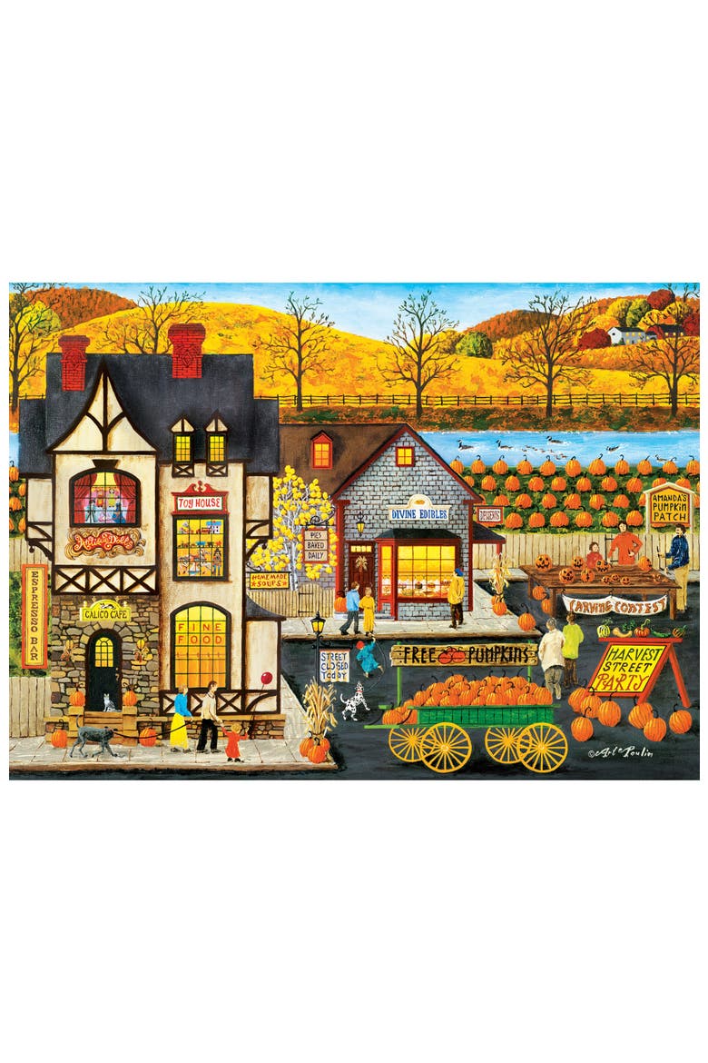 Harvest Street Party 500 Piece Puzzle, Alternate, color, Multicolor