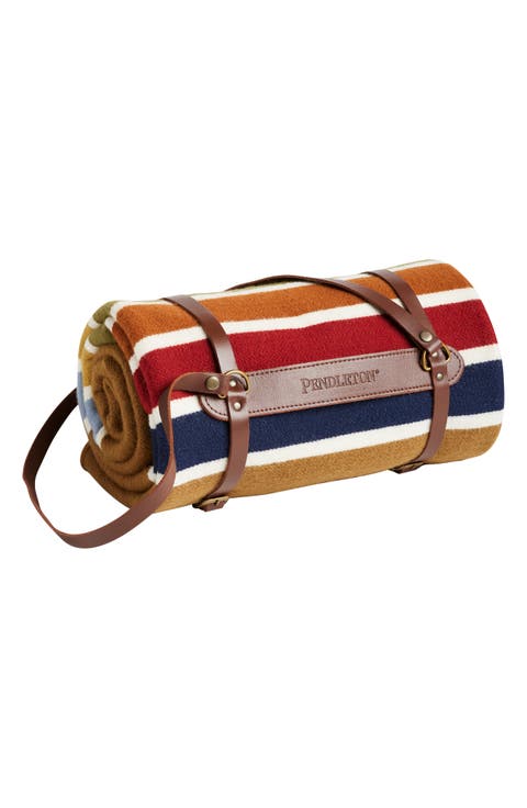 National Park Stripe Throw Blanket & Carrier
