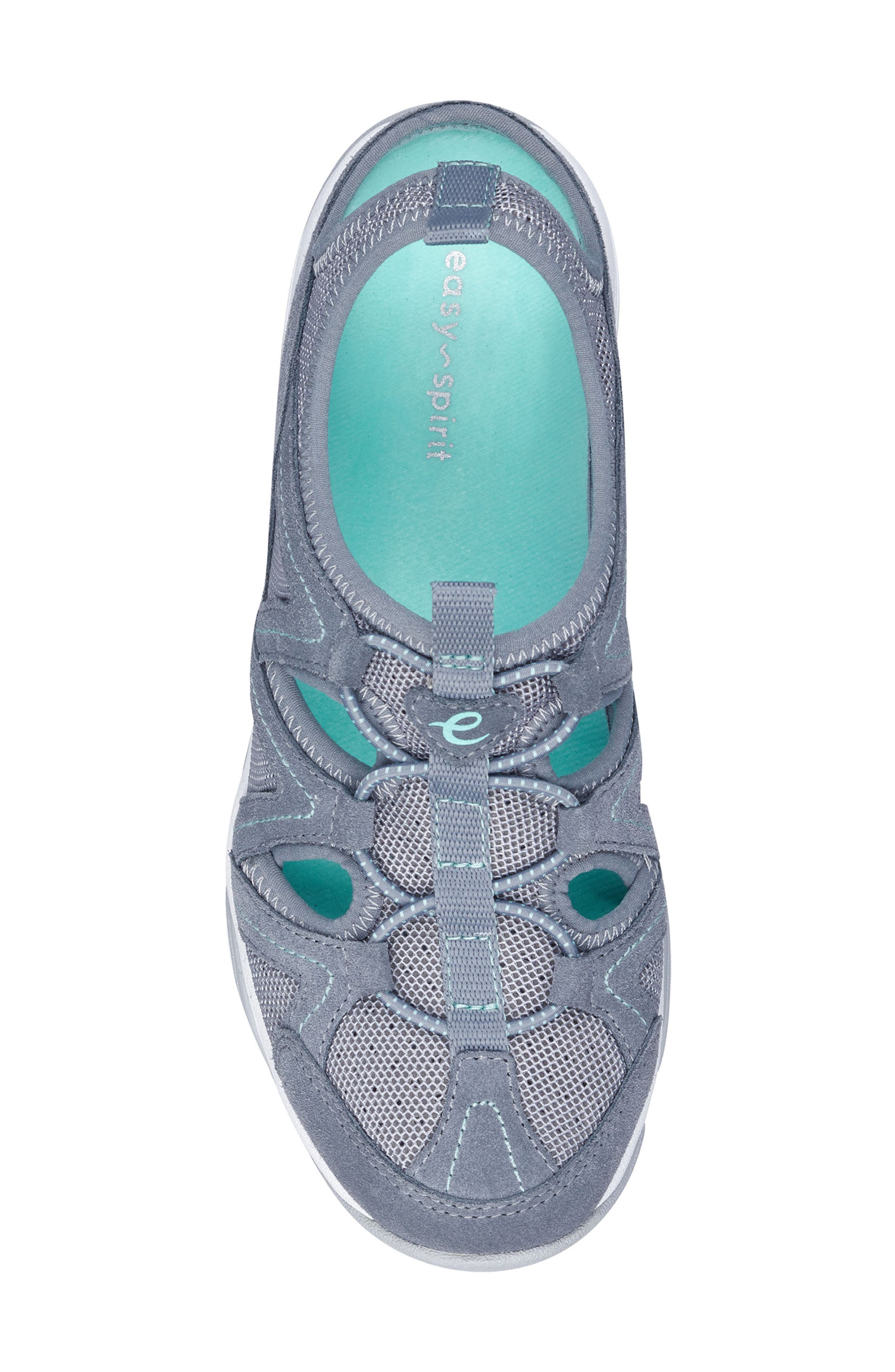 Easy Spirit Earthen Walking Sneaker, Alternate, color, Grey Multi Suede