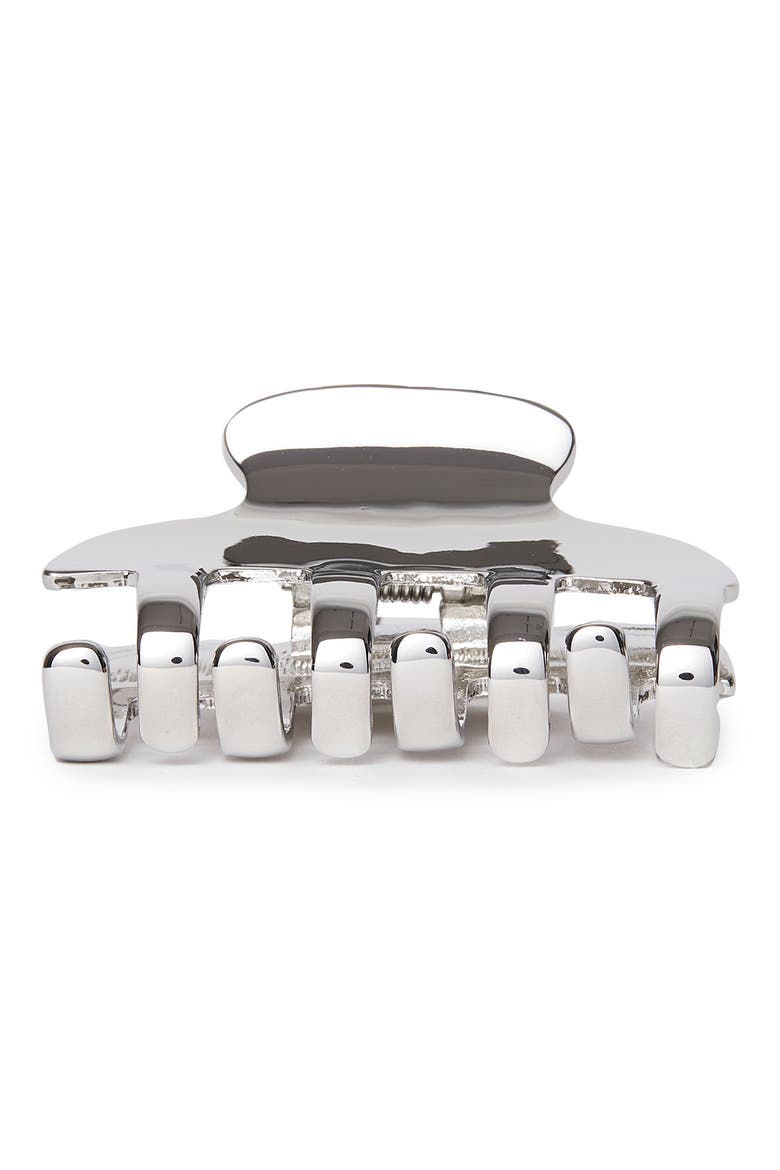 Mini Claw Clip, Alternate, color, SILVER