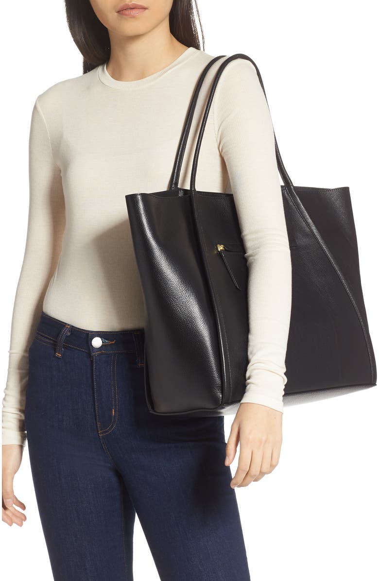 Nordstrom Oversize Leather Tote, Alternate, color,