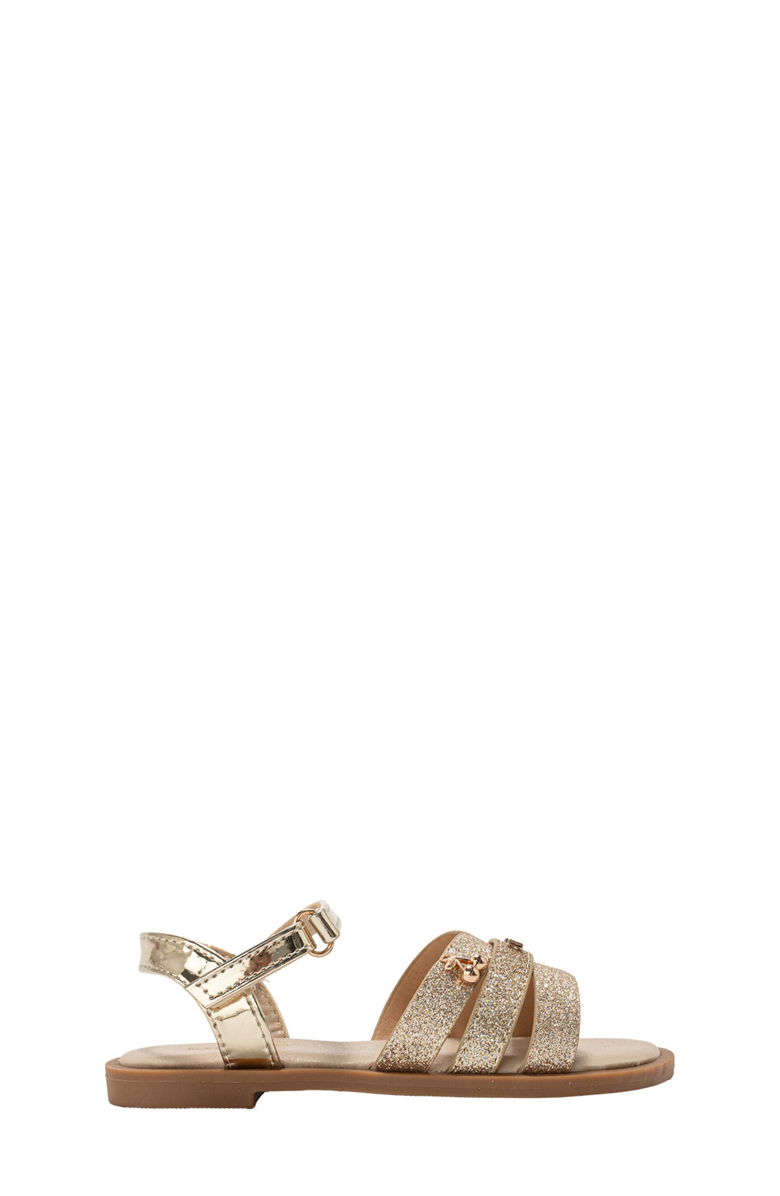 bebe Shimmer Sandal, Alternate, color, 