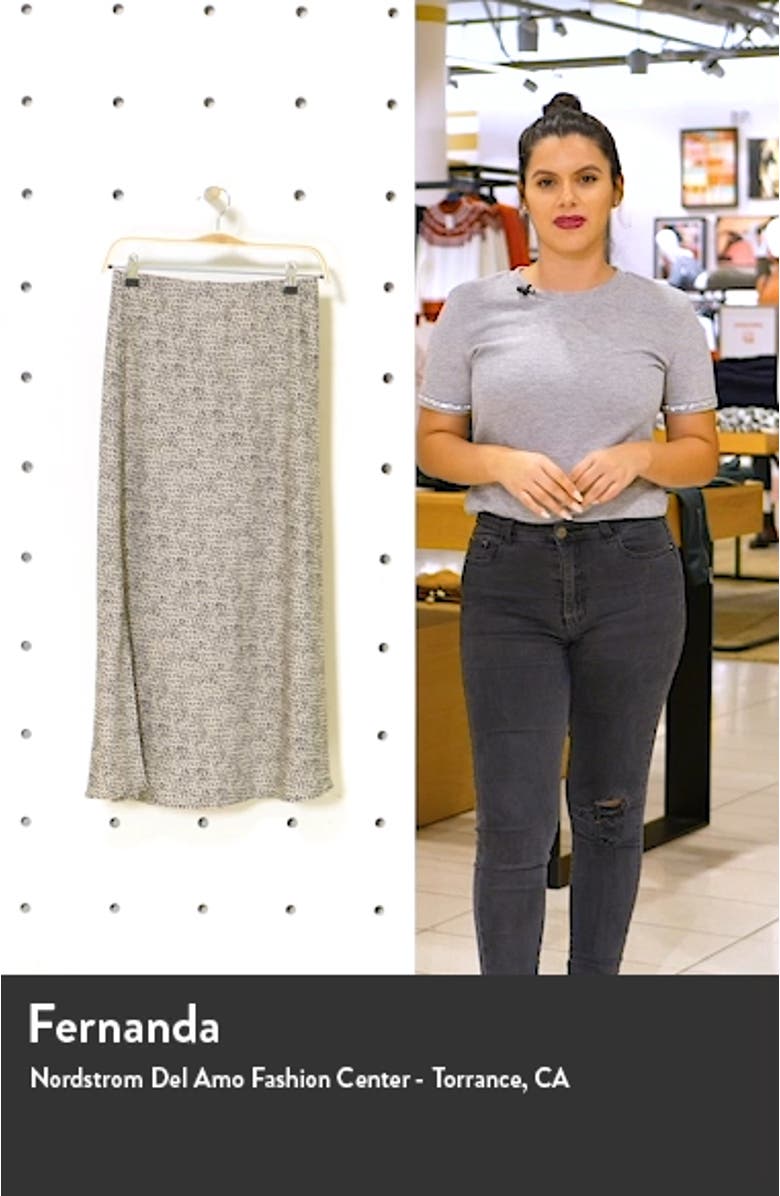 x BFF Chelsea Side Slit Midi Slip Skirt, sales video thumbnail