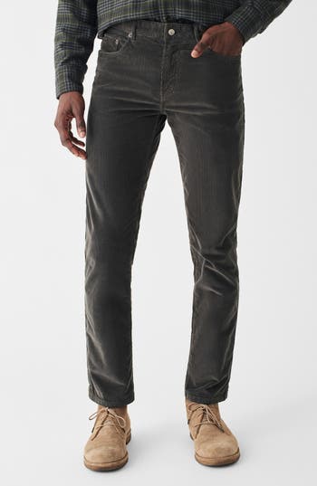 Faherty Stretch Corduroy Pants In Washed Black