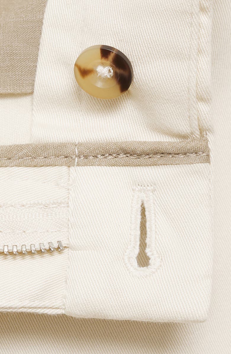 MANGO Serge Slim Fit Twill Chino Pants, Alternate, color, Ecru